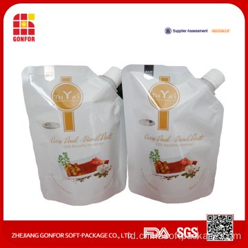 Kemasan Saus Cabai Spouted Stand Up Pouch